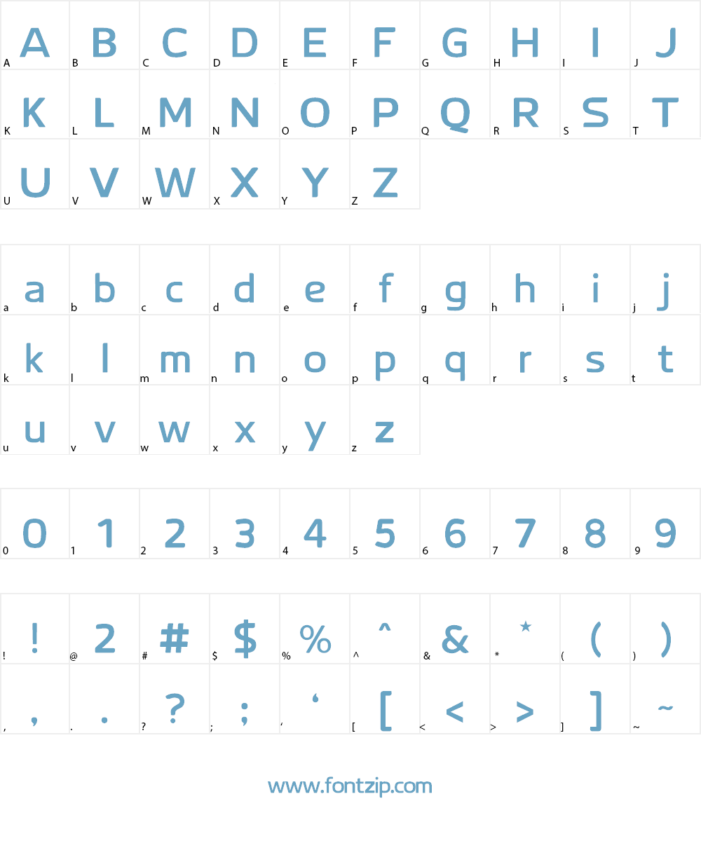 BSB Text Classic Font Character